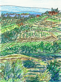"Tuscany" - pastel