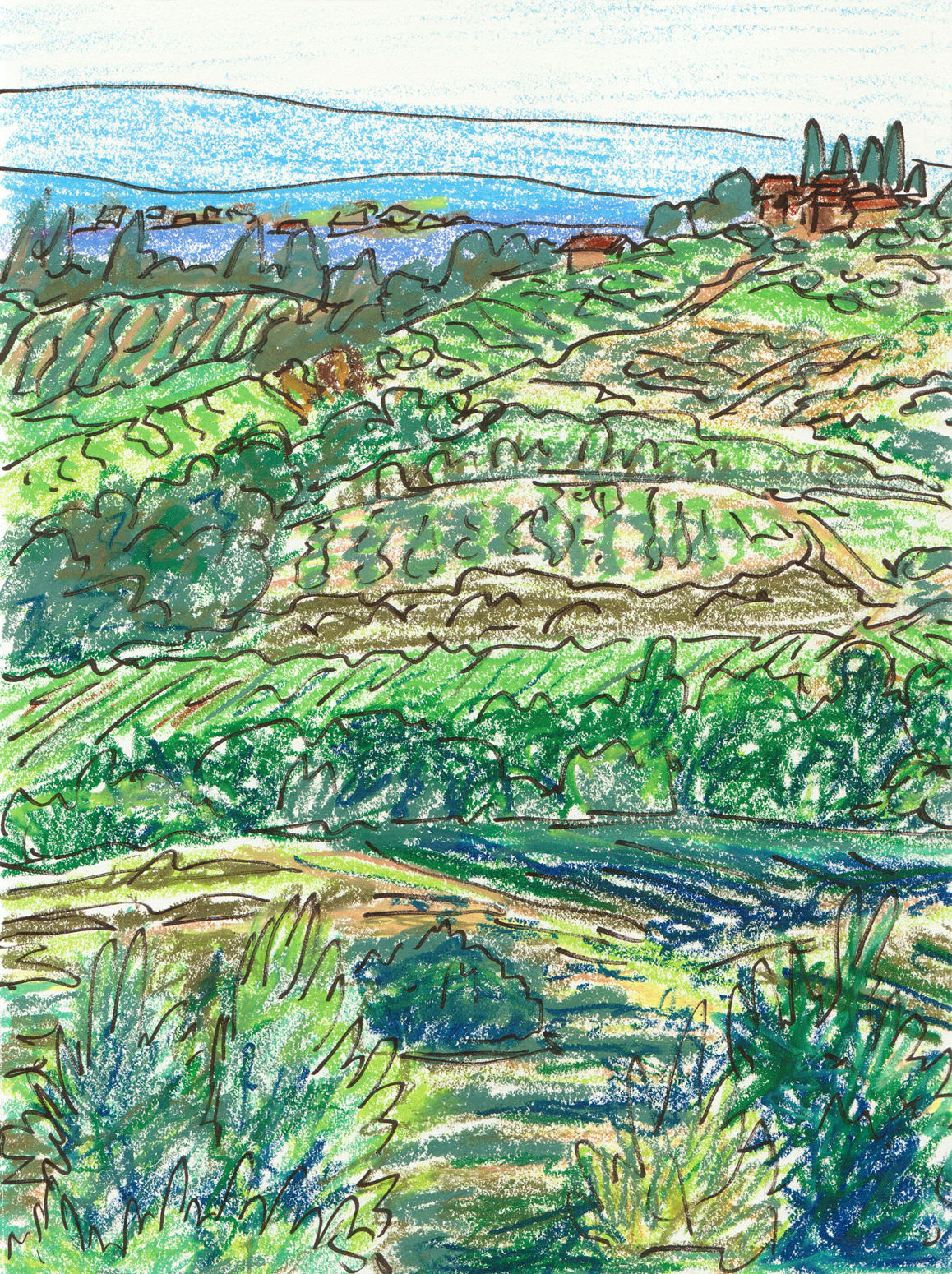 "Tuscany" - pastel