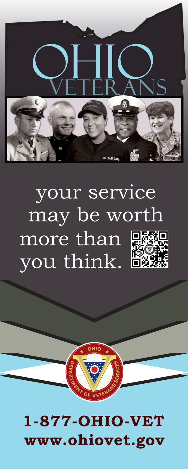 Veterans Services pop-up display