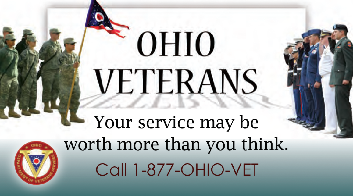 Veterans Services grocery cart ad