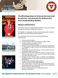 Veterans Services fact sheet