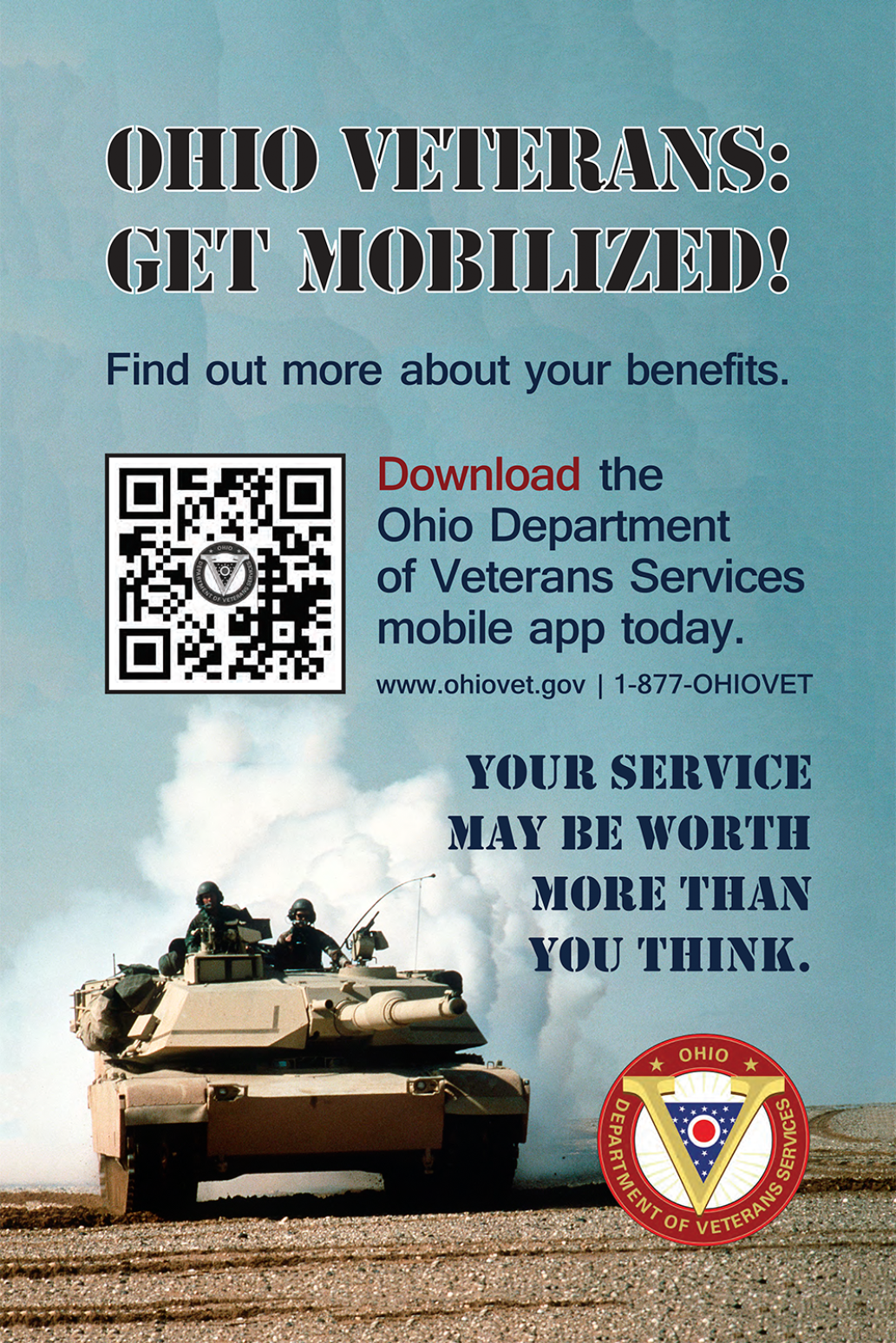 Veterans Services app promo poster