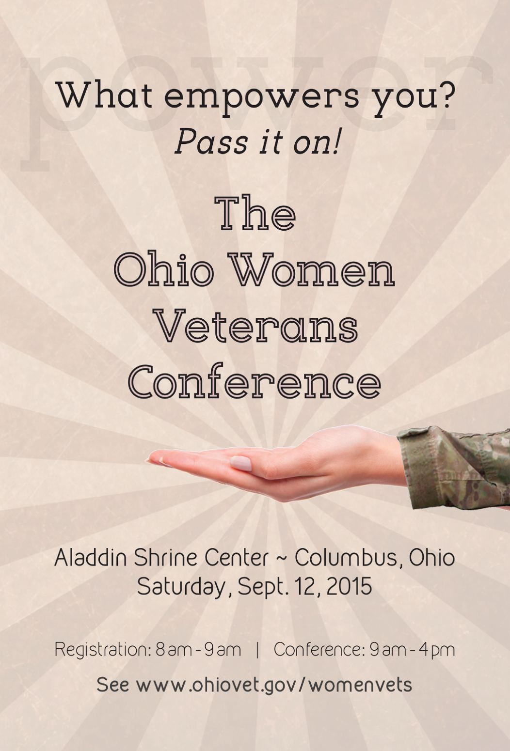 Ohio Women Veterans Conference poster
