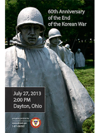 Korean War event program cover