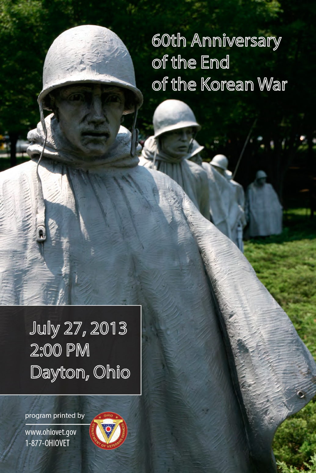 Korean War event program cover