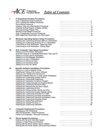 ACE IT Department procedures manual
